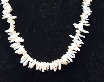 Keshi pearl strand