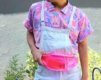 Colorful handmade plastic bum bag / hip bag / fanny pack