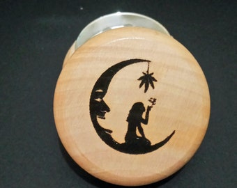 Herb Grinder - Girl in the Moon