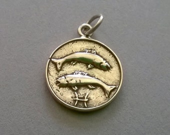 Sterling Silver Pisces Charm