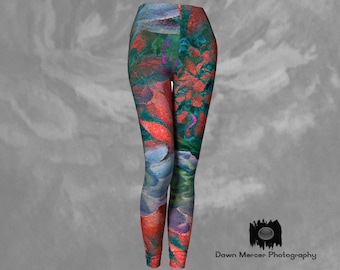 Art Leggings Printed Tights Colourful Yoga Pants Art Print leggings Yoga Tights