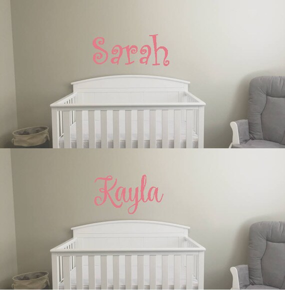 Nursery Crib Name Above Crib Lettering 12 Font Choices 20