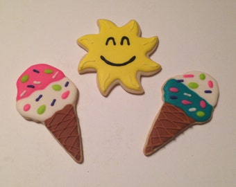Ice Cream Cones and Sun Sugar Cookies