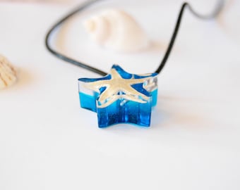 Blue Resin Jewelry Starfish