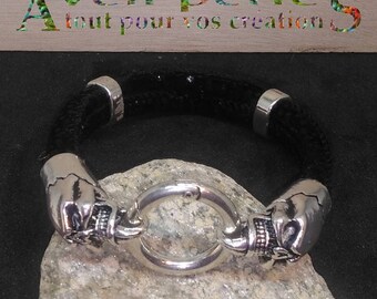 1 bracelet original skulls black size M