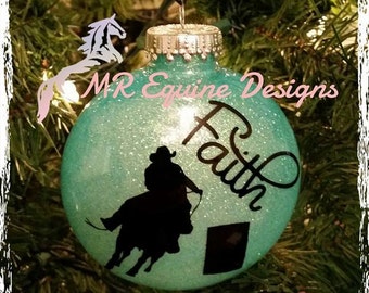 Personalized Glitter Ornament