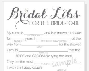 DIY Why do we do that Printable Cards Bridal Shower Game