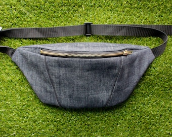 Dark Blue Denim Bumbag/Fanny Pack/ Festival Bag