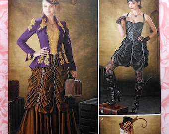 Plus Size Steampunk Cosplay Costume Sewing Pattern UNCUT Simplicity 1248 Sizes 14-22