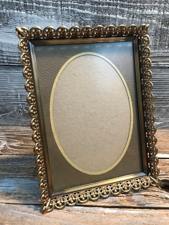 Vintage Gold Ornate Metal Picture Frame 8 X 6 Wedding
