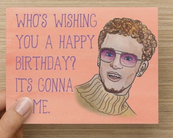 Justin Timberlake Birthday Day Card