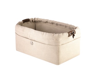 Purse organizer HERMES BAGS in light beige with only inside pockets ,bag insert organizer,make up bag , EXPRESS shipping