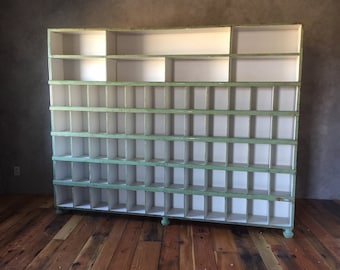 Vintage Cabinet, Hardware Store Sorter, Cubbies, Shelves, Barnwood, Weathered wood, Cubby Box, Store Display Case, Bookshelf, Bins, Oragnize