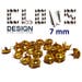 100 x customisation CONE gold studs (7mm) for customization