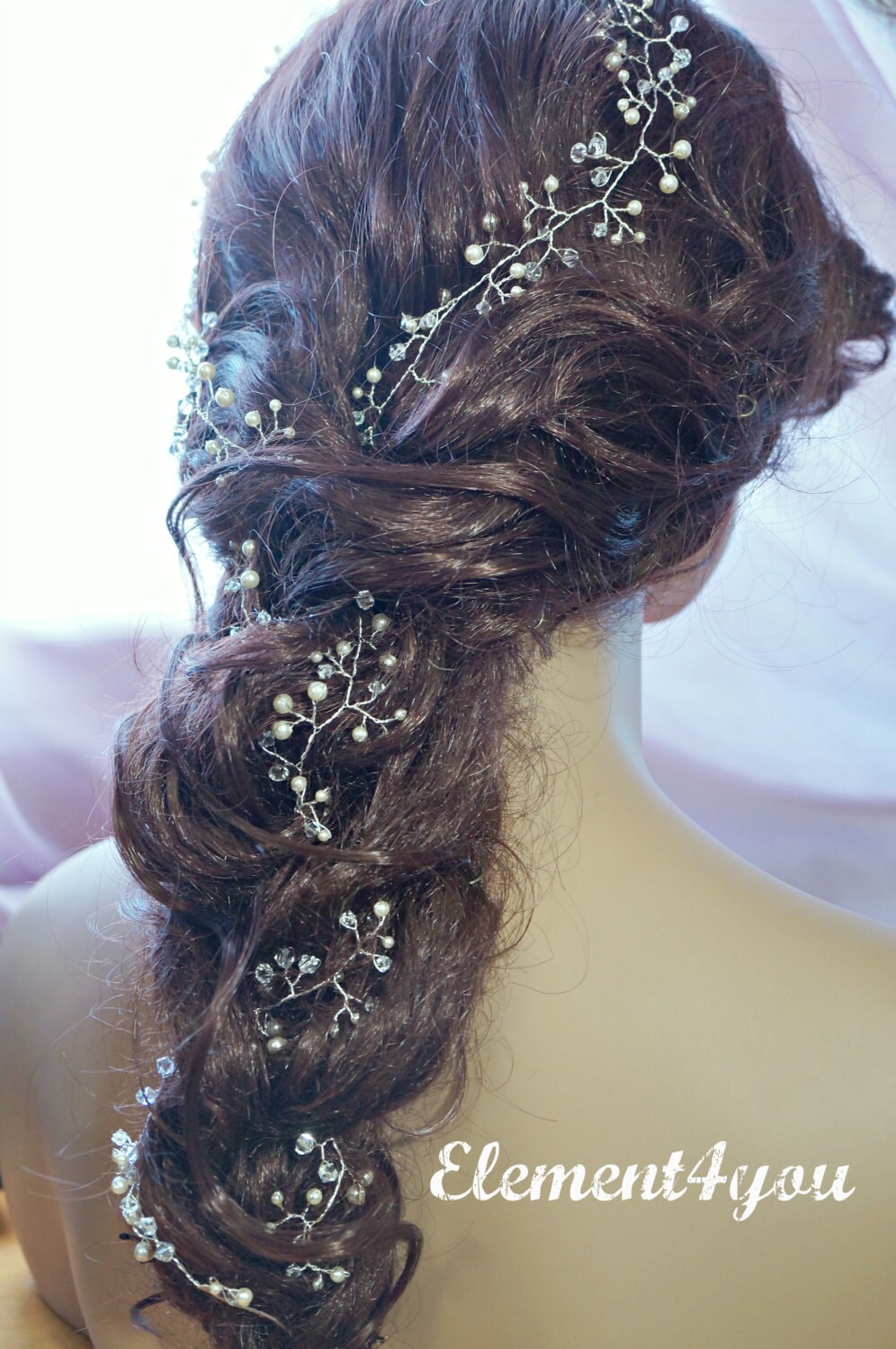 wedding hair vines