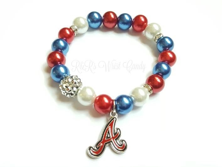 Atlanta Braves MLB Beaded BraceletsBaseball Bracelets