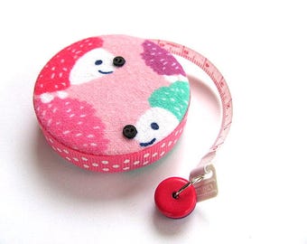 Tape Measure Hedgehogs in Pastels Retractable Measuring Tape