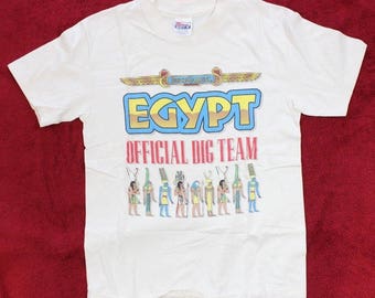 Vintage 90's Busch Gardens Egypt Official Dig Team "Can You Dig It?" Shirt Sz M