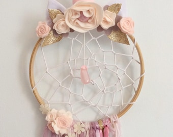 Unicorn Dreamcatcher- Boho Dream Catcher Party - Unicorn Dream Catcher