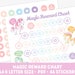 Printable unicorn reward chart, pony behavior chart for girl, discipline chart + 46 reward stickers, kids reward chart, habit tracker