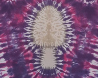 Large Morel Mushroom Tie Dye T-Shirt