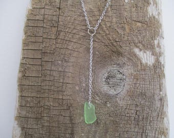 Sea Glass Lariat Necklace
