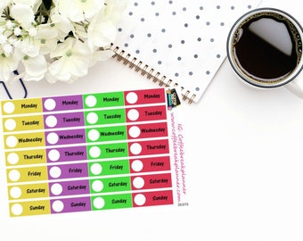 Planner Stickers|Spooky Halloween Date Headers|Date Header Stickers|Header Stickers for Halloween|Functional Stickers|DC015