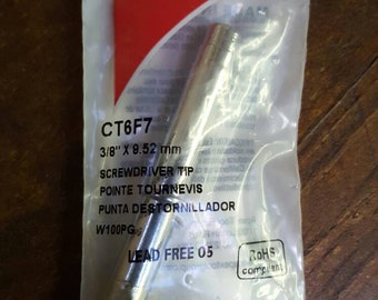 NEW Weller soldering iron tip CT6F7 3/8 inch screwdriver tip 700 degrees Free Shipping