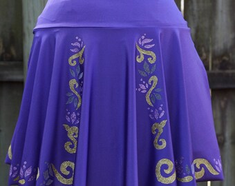 Rapunzel Glitter Running Skirt: