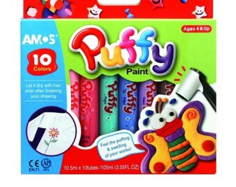 Set of 10 pencils Puffy Paint puffy paint