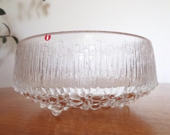 iittala Ultima Thule Large 7.5" Glass Bowl - Tapio Wirkkala Design - Made in Finland
