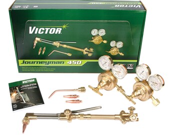 0384-0807 Victor Journeyman 450 Torch Kit Set With Regulators CA2460 315FC SR450