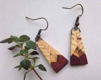 Handmade Wooden Earrings | ethical and sustainable jewelry