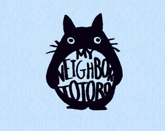 Totoro Embroidery Design