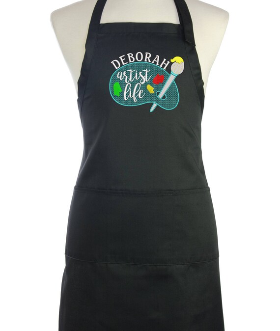 Artist Life Art Teacher Artist Apron Personalized Men's