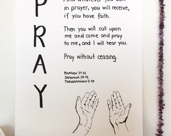 Pray-Bible passages on the subject of prayer