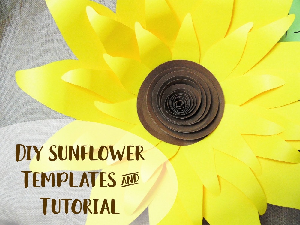 Free Free 332 Svg Downloadable Paper Sunflower Template SVG PNG EPS DXF File