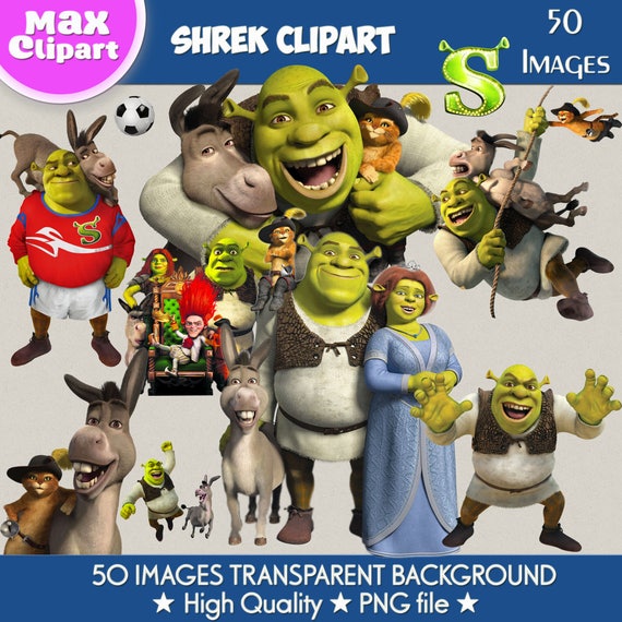 SHREK clipart png images Digital Cliparts Graphic Stickers