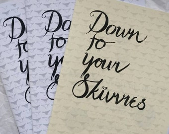 Down To Your Skivvies issue #2 • UK based self-published ZINE