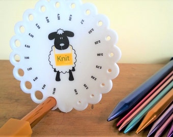 Knitting Needle Gauge ~ Sheep Design