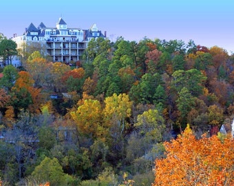 Fall View of Crescent Hotel in Eureka Springs, Arkansas
