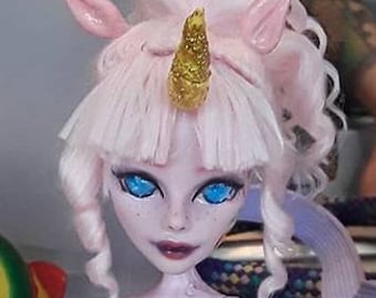 Custom faceup for monster high and ever after high