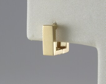 huggie hoop hinged earring