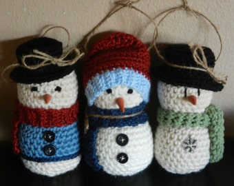 Crocheted Ornament Set of 3