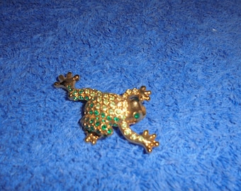 Vintage Monet Frog Brooch