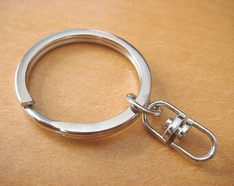 10 pcs Key Rings key Chains with Swivel Connectors...1 inch H10-10
