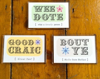 Norn Iron Northern Irish Fridge Magnet