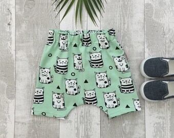 Toddler shorts, Baby shorts, Harem shorts, Cactus shorts, Unisex shorts, summer clothes, Choice of fabrics, Baby pants, Sarouel shorts, UK