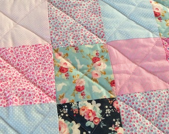 Plaid, patchwork blanket