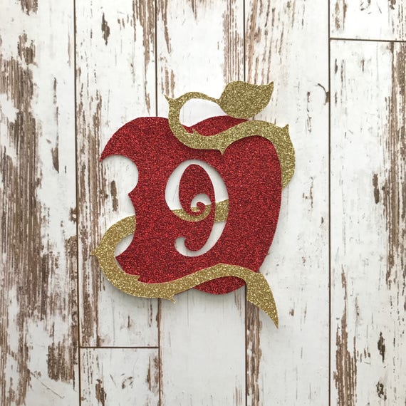 Descendant 2 Film Complet En Français Descendants 2 décoration pomme symbole Glitter Die